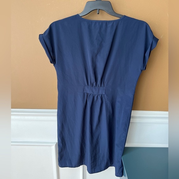 Olive & Oak Navy Blue Short Sleeve Slip T-Shirt Dress Size XS - Picture 3 of 4
